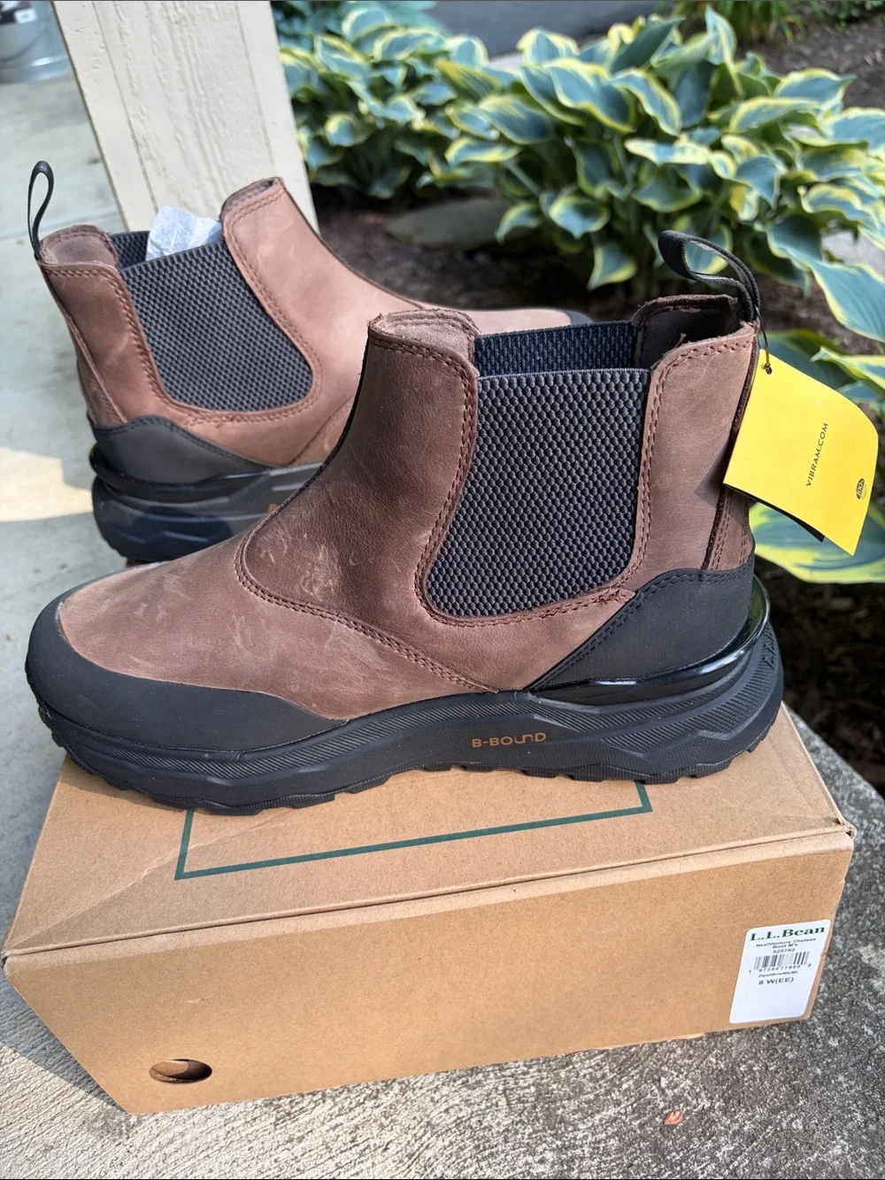 L.L. Bean Men's Brown Chelsea Rain & Snow Boots